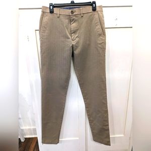 Haggar mens flat front khaki pants premium comfort  slim fit 32×34
